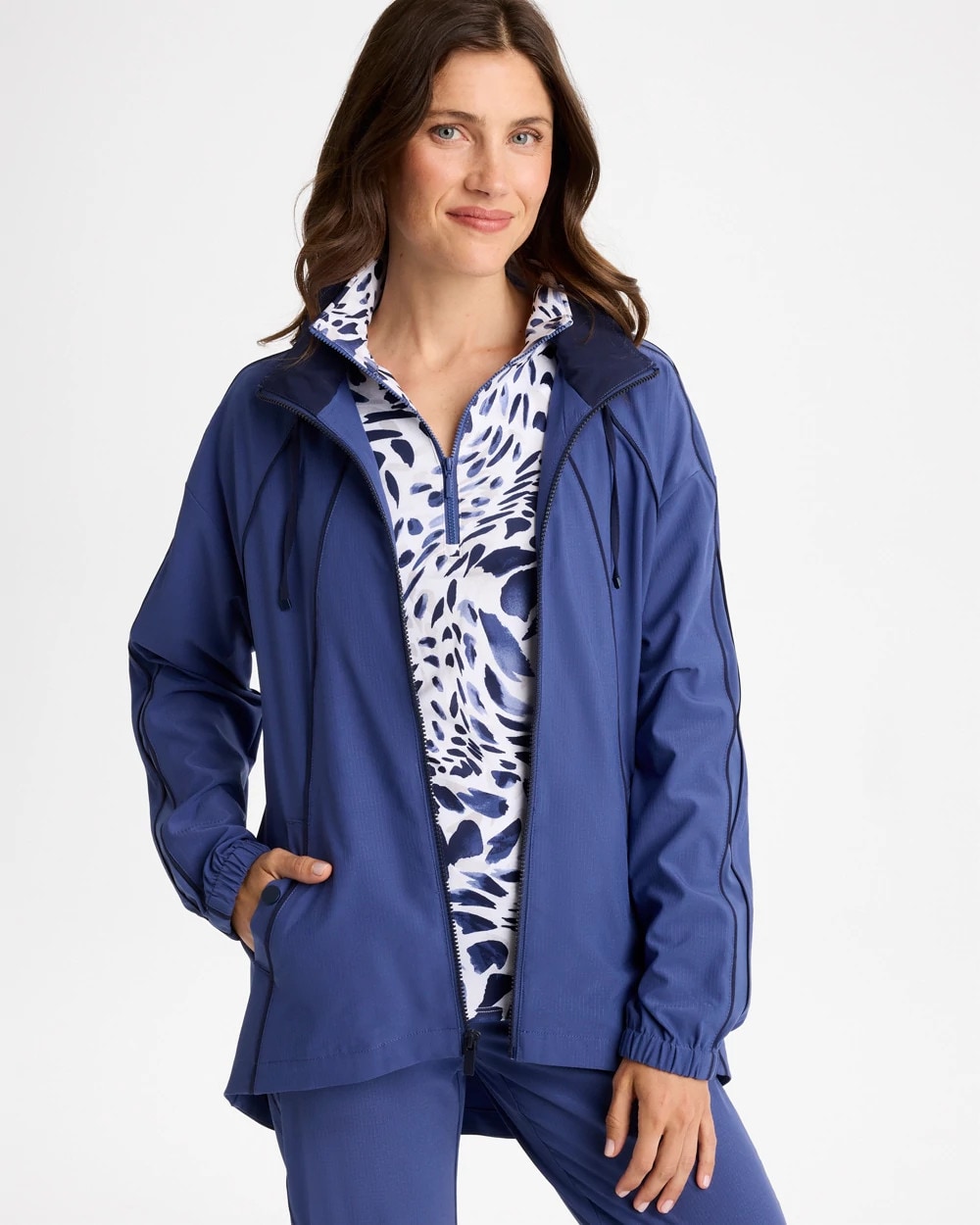 Zenergy® Ripstop Piped Mesh Jacket | Chico's